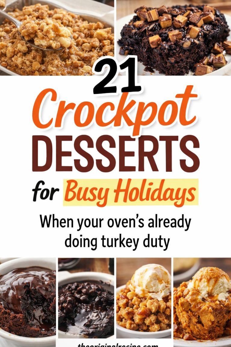 21 Dump and Go Crockpot Desserts (Easy Slow Cooker Recipes)