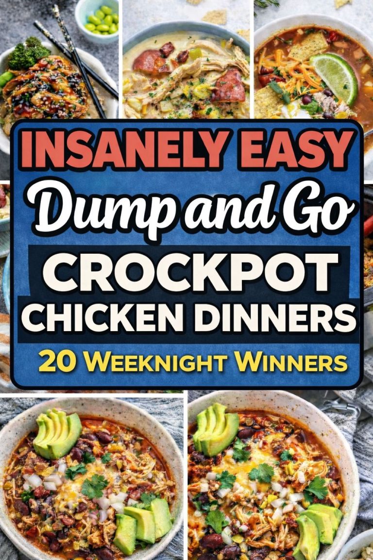 20 Dump and Go Crockpot Chicken Dinners for Zero Effort Weeknights
