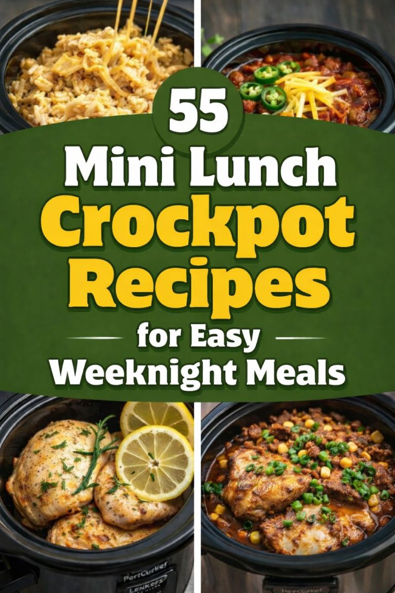 55 Mini Lunch Crockpot Recipes Ideas (Soups, Chilis, Sandwiches & More)