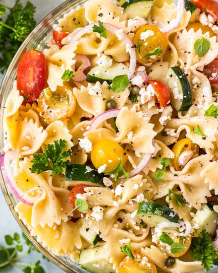 Best Potluck Pasta Salad The Chunky Chef