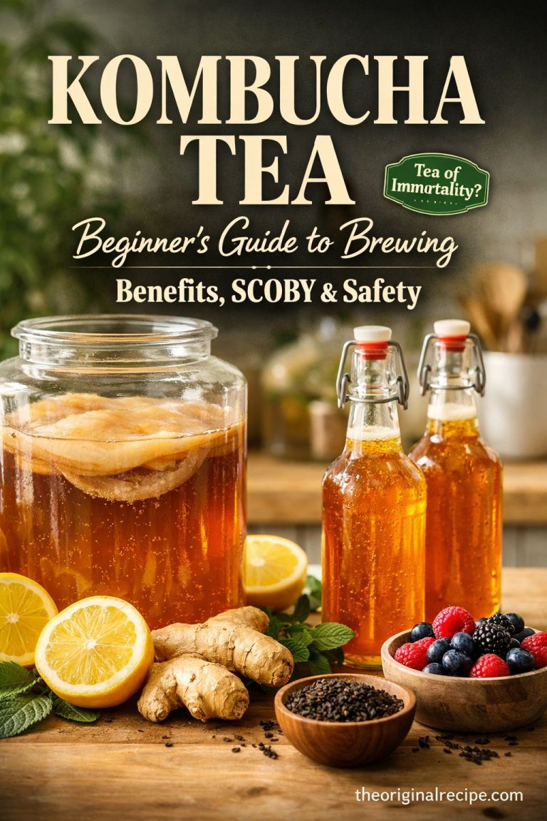 Kombucha Tea: The Beginner’s Guide to Brewing, Benefits & The Tea of Immortality