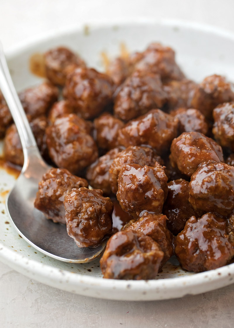 Meatballs with Grape Jelly and BBQ Sauce