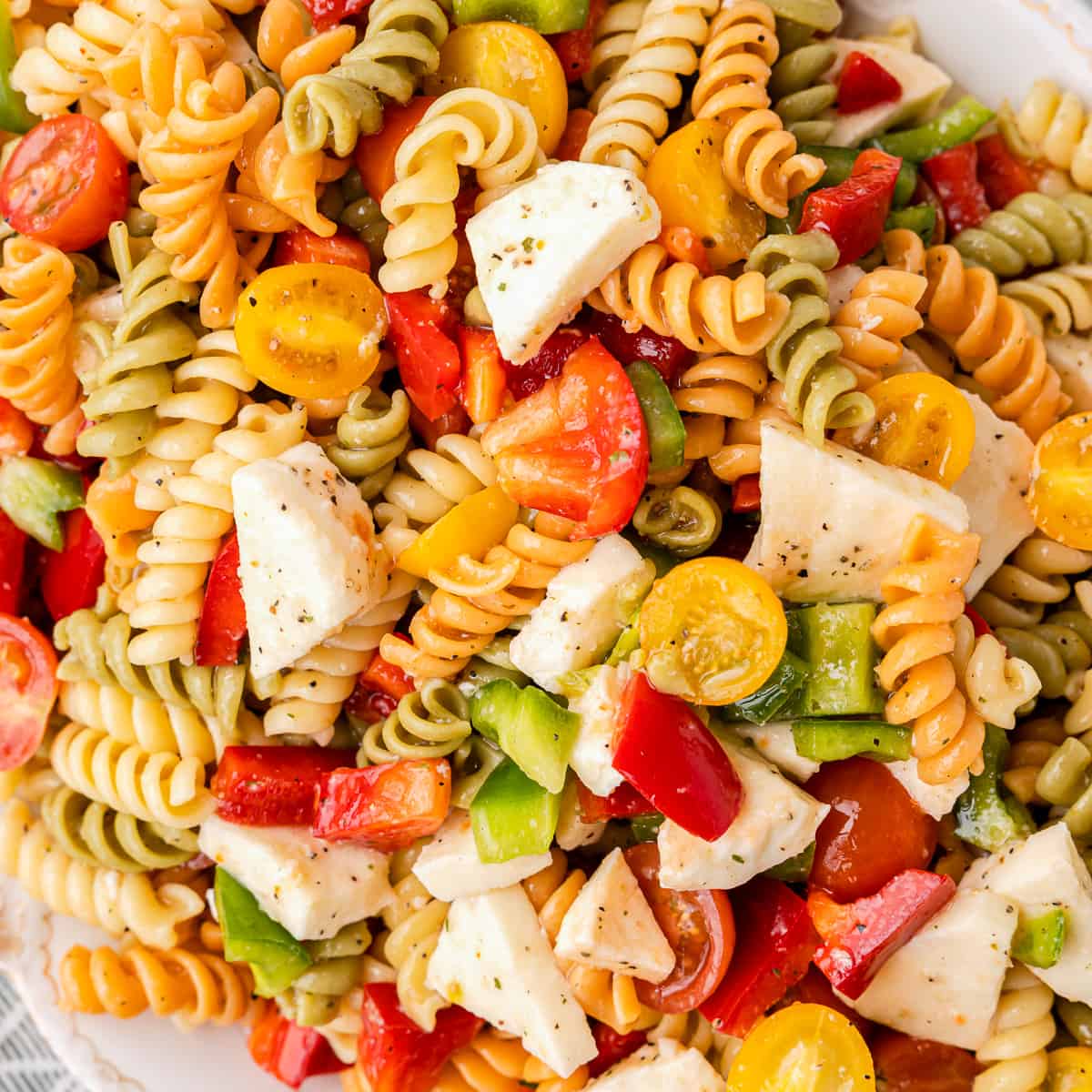 Tricolor Pasta Salad The Cookie Rookie