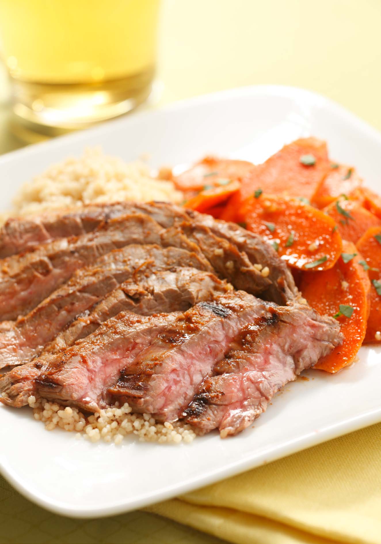 Harissa-Rubbed Steak & Carrot Salad