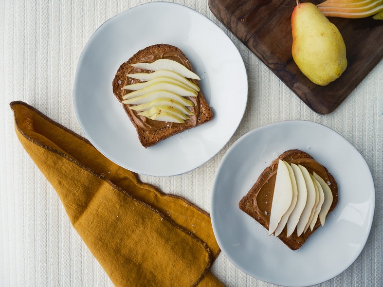 Almond Pear Toast