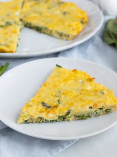Asparagus and Bok Choy Frittata