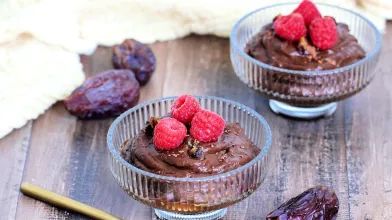 A healthy avocado based dessert