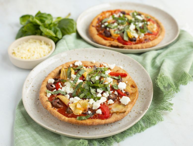 Greek Pita Pizzas