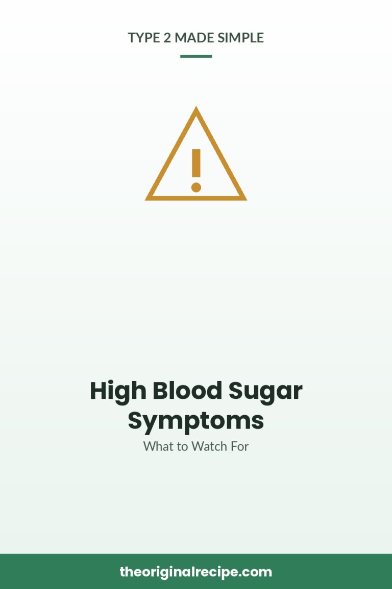 High Blood Sugar Symptoms