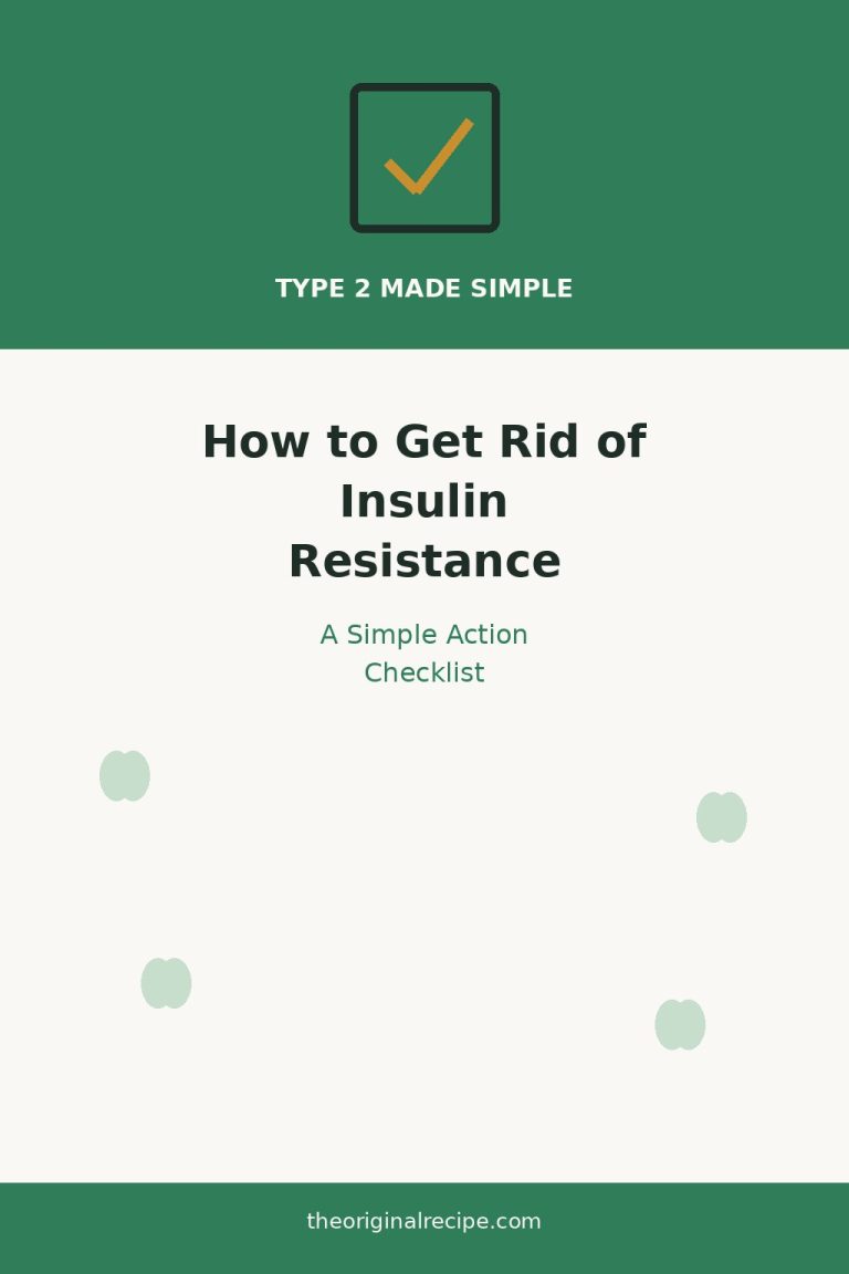 How to get rid of insulin resistance, action checklist