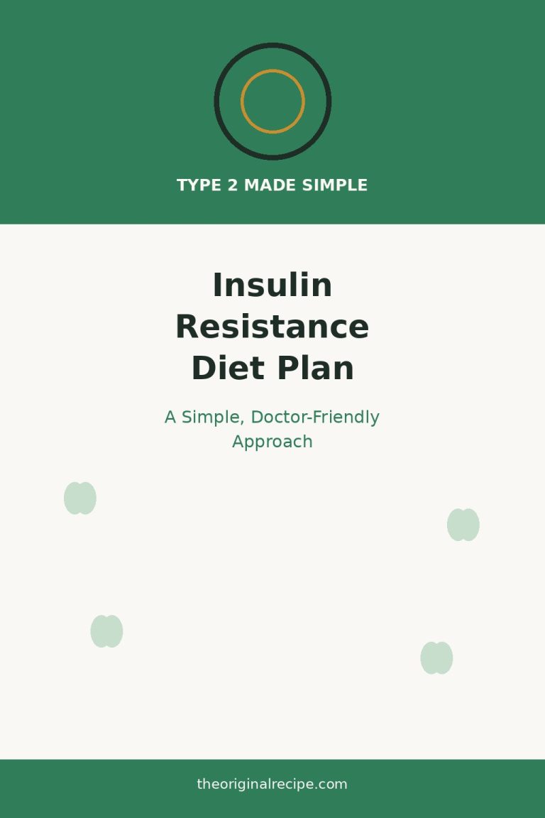 Insulin resistance diet plan, simple doctor friendly approach