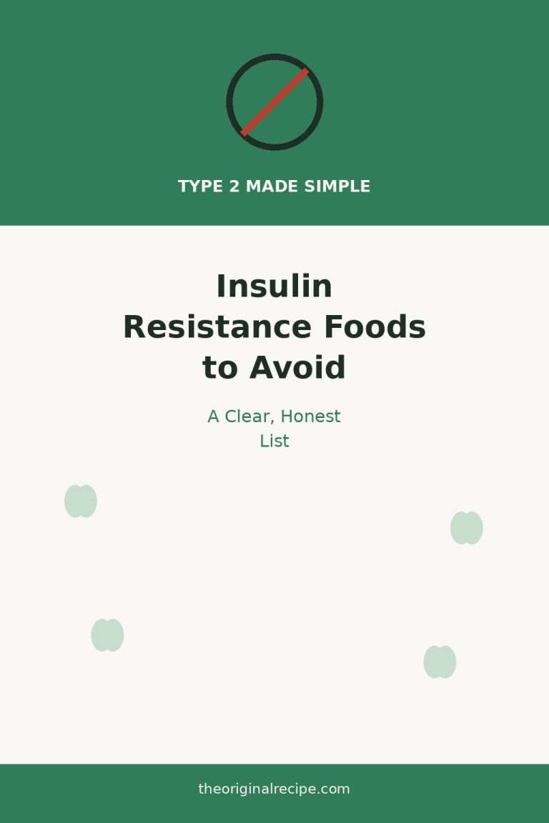 Insulin resistance foods to avoid, a clear honest list
