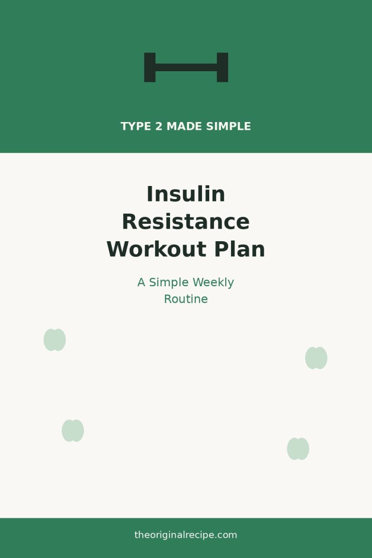 Insulin resistance workout plan, simple weekly routine