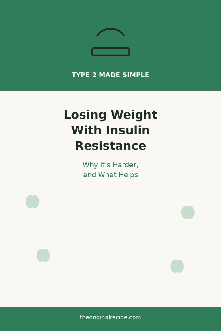 Losing weight with insulin resistance