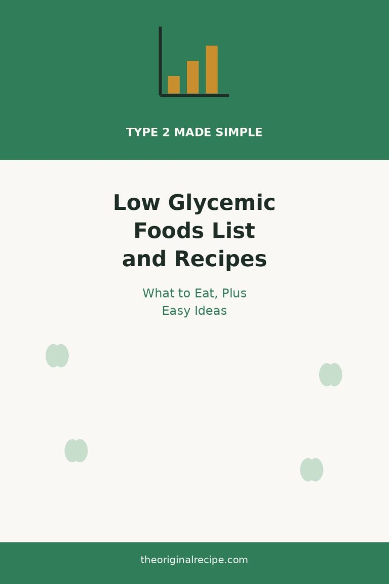 Low glycemic foods list and recipes