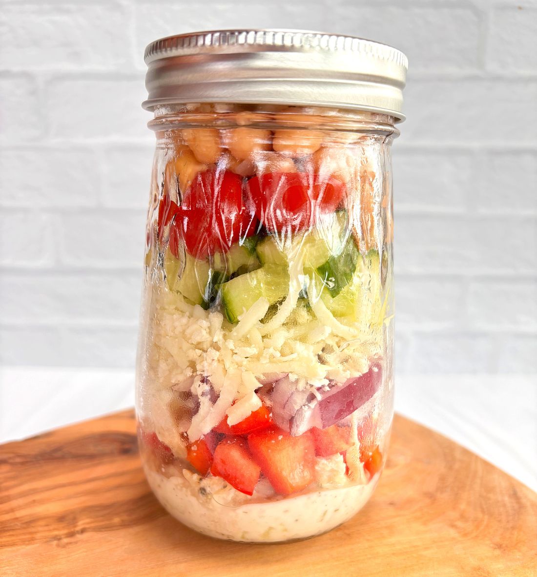 Mediterranean Mason Jar Salad