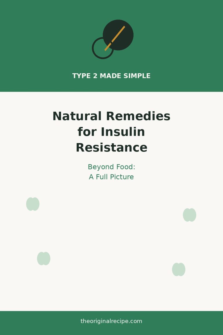 Natural remedies for insulin resistance