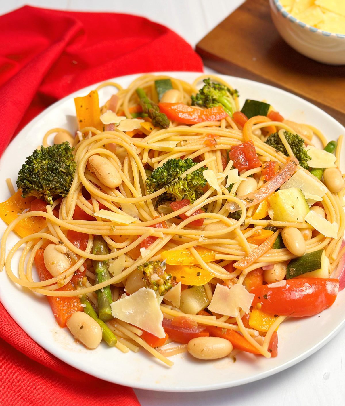 Chickpea Pasta Primavera