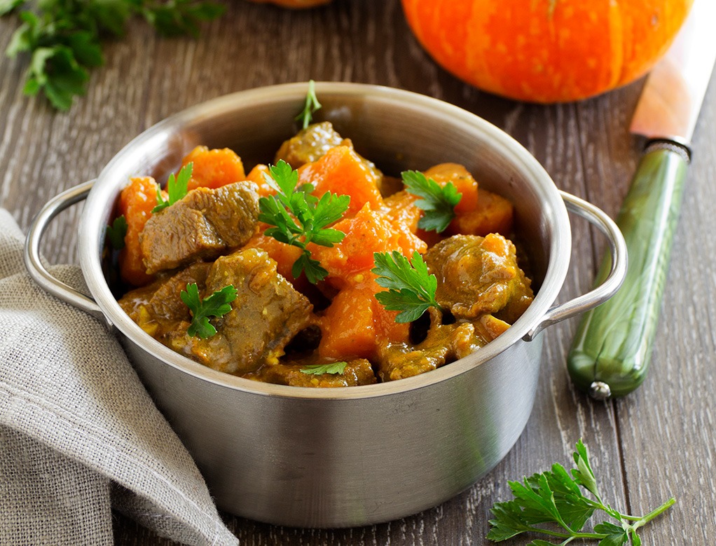 Slow Cooker Pork and Pumpkin Stew