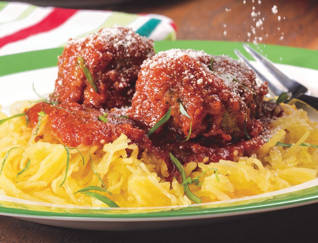 Spaghetti Squash and Meatballs