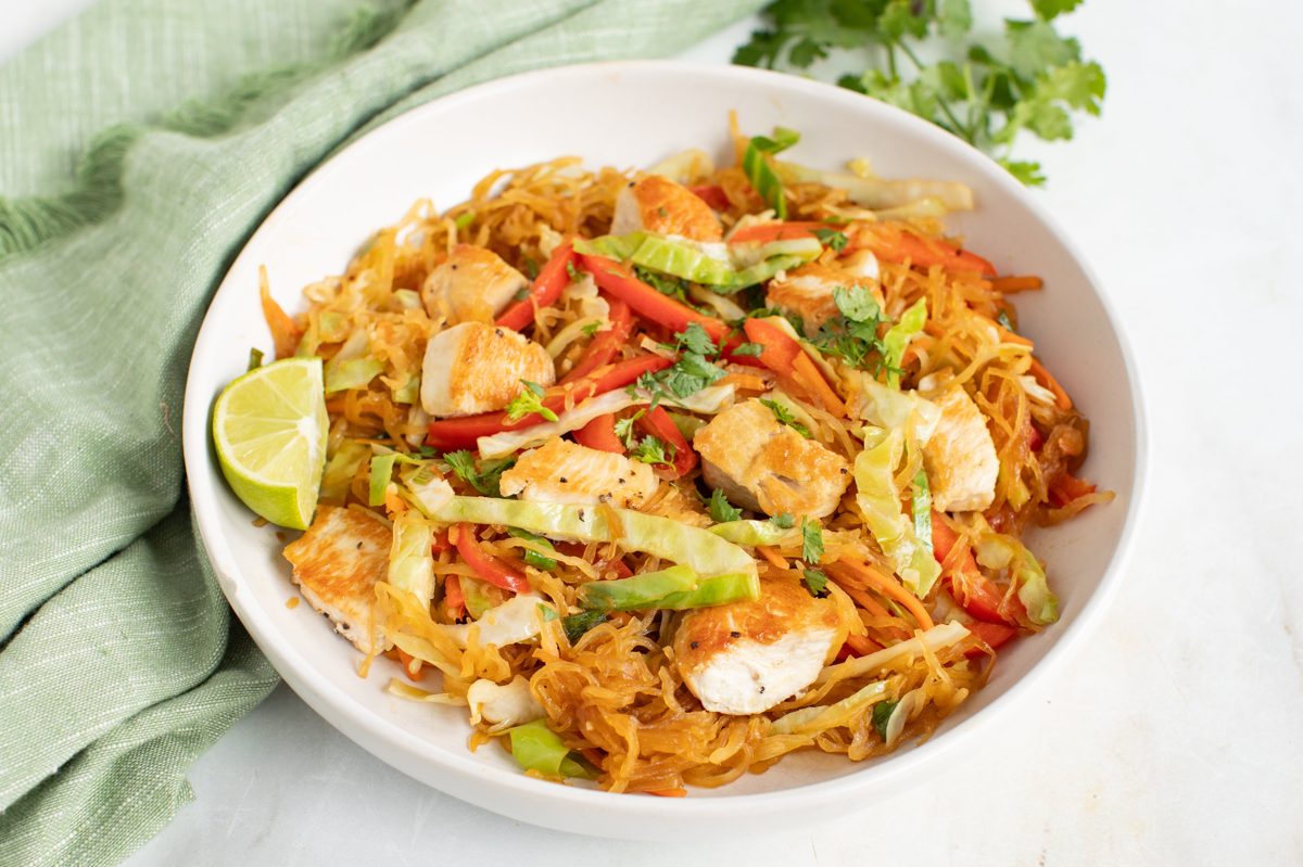 Spaghetti Squash Stir-Fry with Chicken