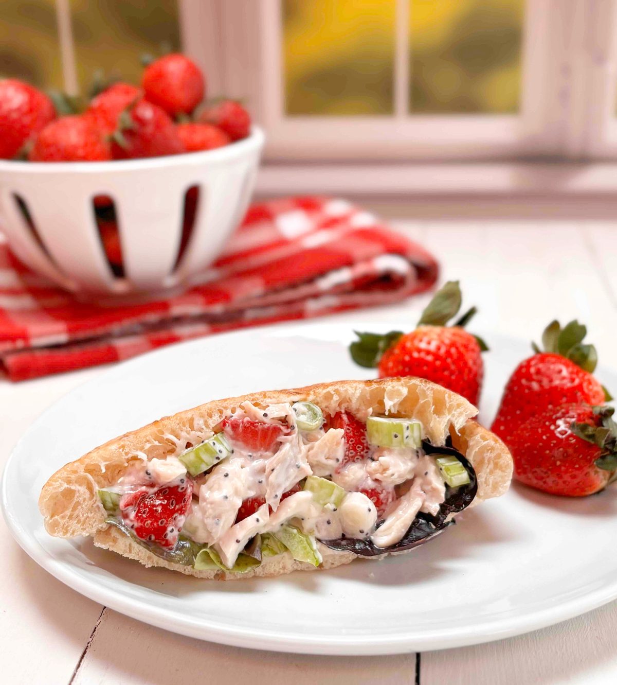 Strawberry Chicken Salad Sandwich