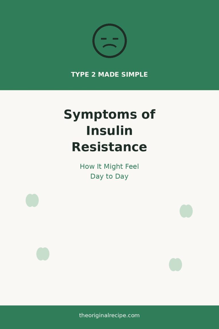 Symptoms of insulin resistance, how it feels day to day