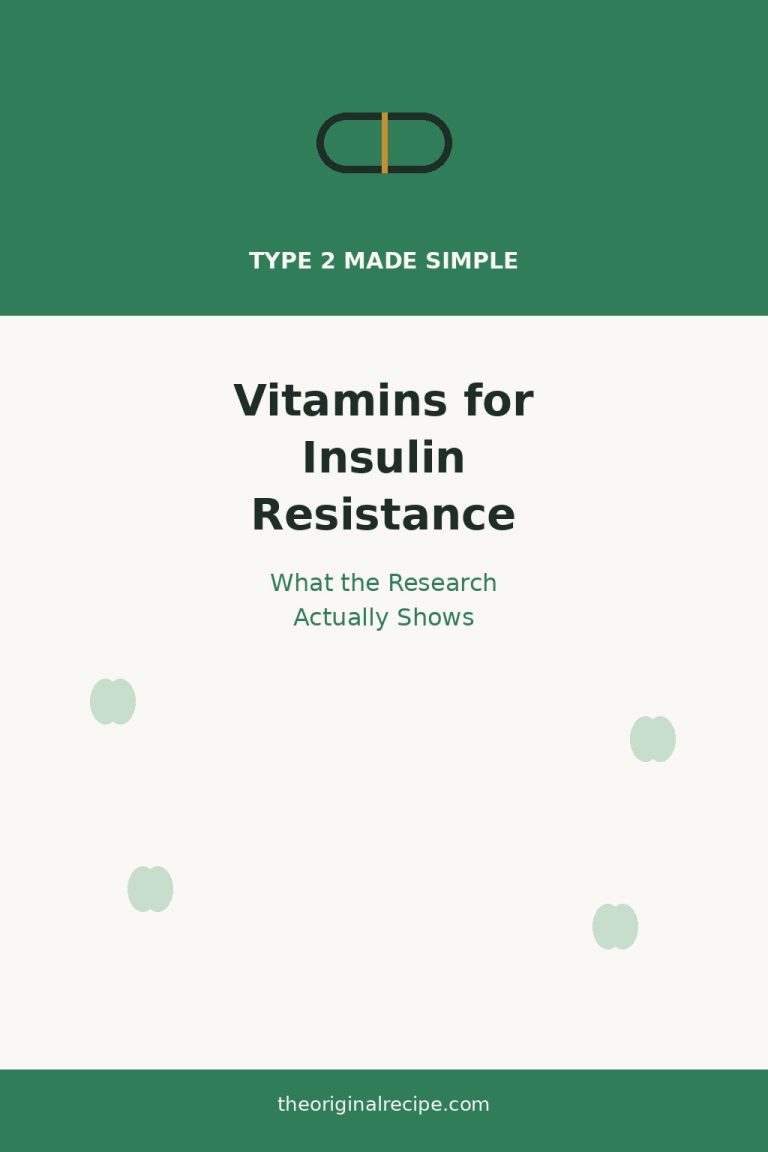 Vitamins for insulin resistance, what research shows