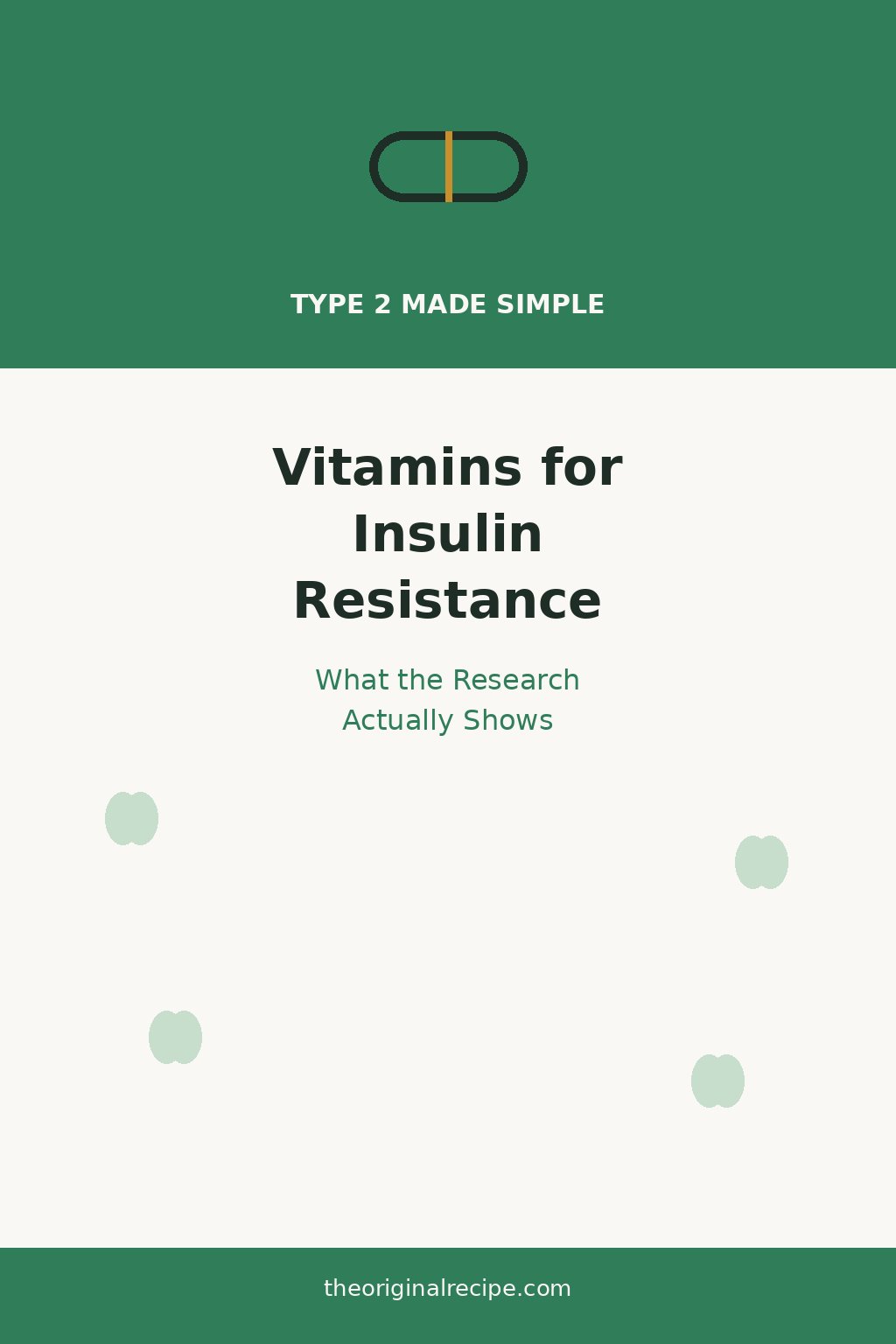 Vitamins for insulin resistance, what research shows